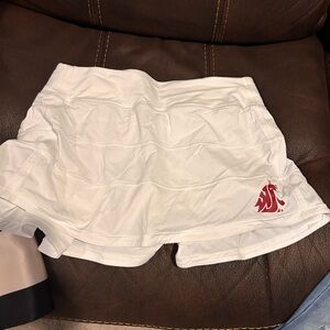 lululemon athletica White Skort with Red Logo